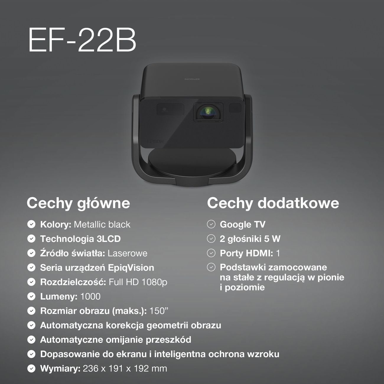 epson nowe mini projektory