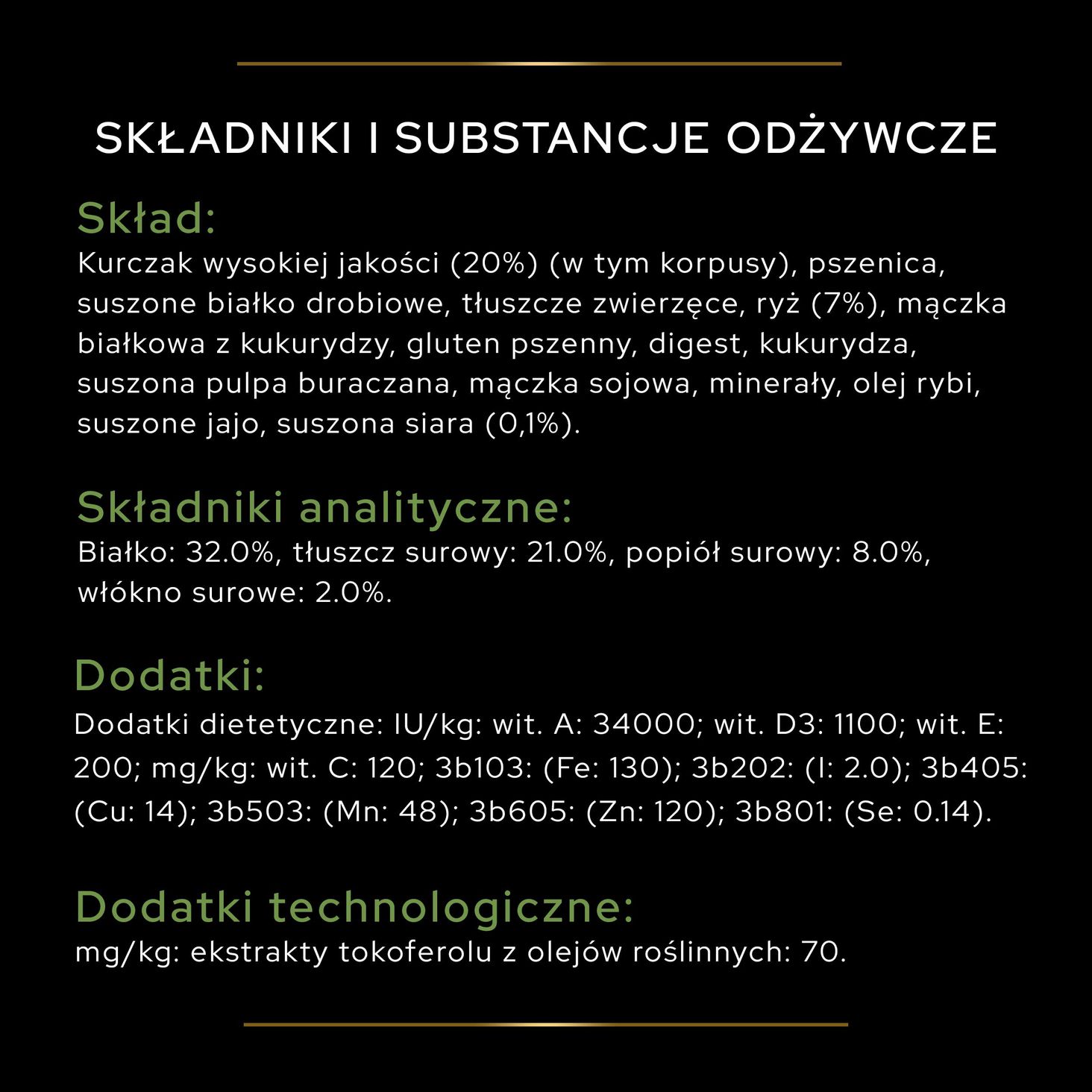 Pro Plan Optistart Small & Mini Puppy skład