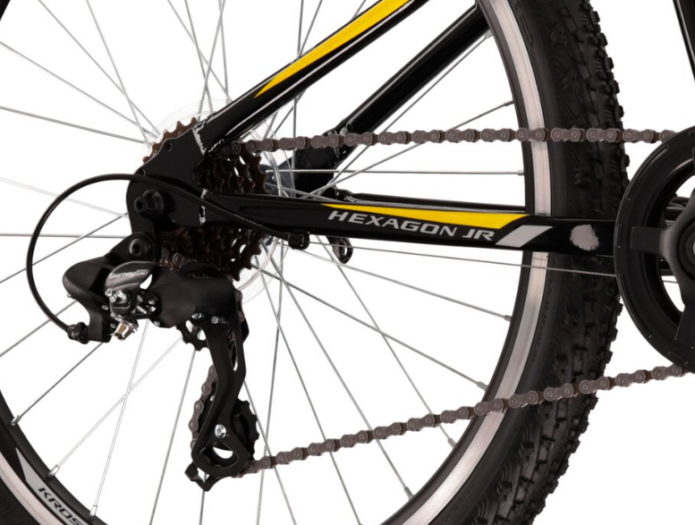 Kross Hexagon Jr 1.0 Czarny Żółty 24 2022