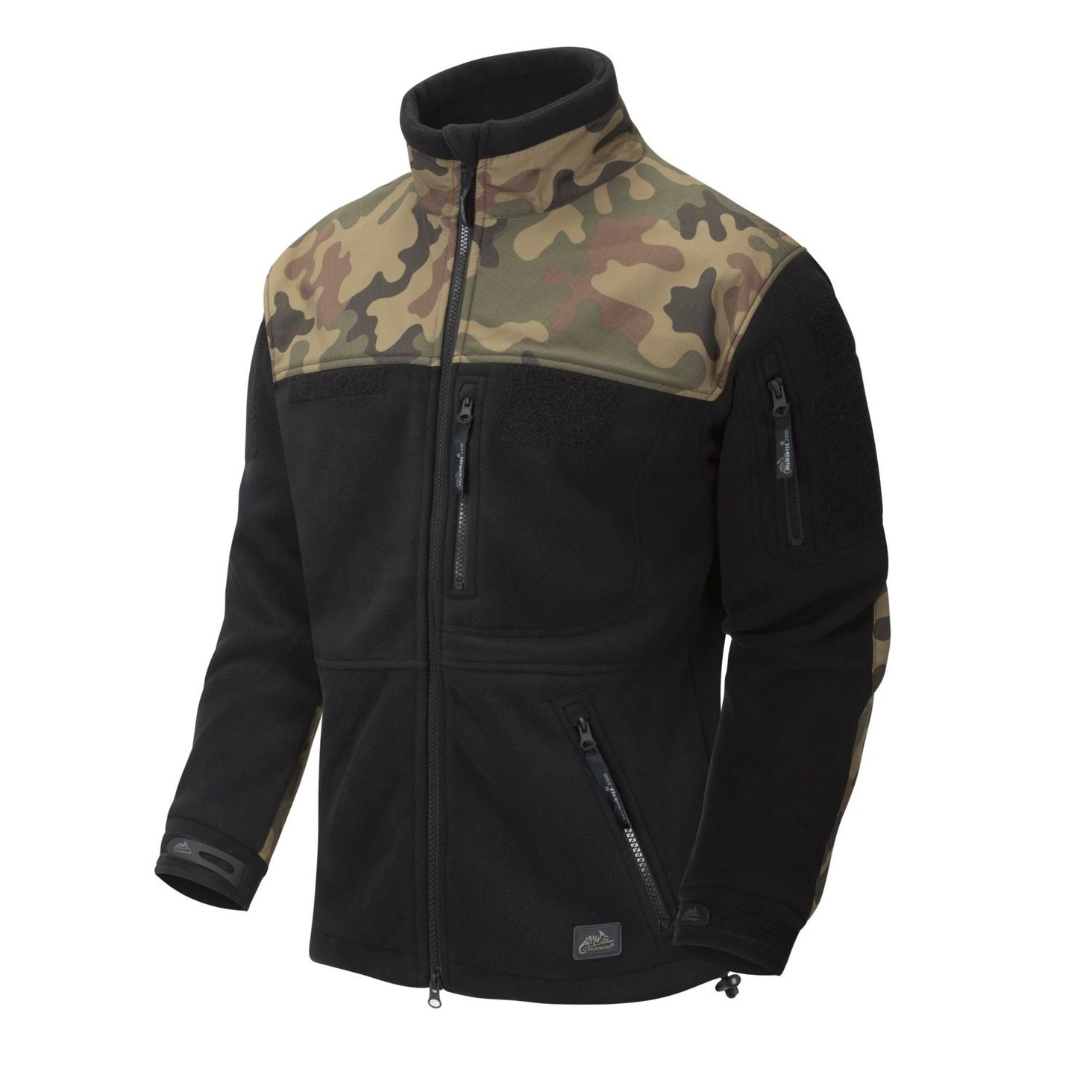 Helikon-Tex Infantry Fleece Black/PL woodland