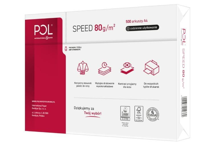 Polspeed Papier Ksero A4 80G 1 Karton