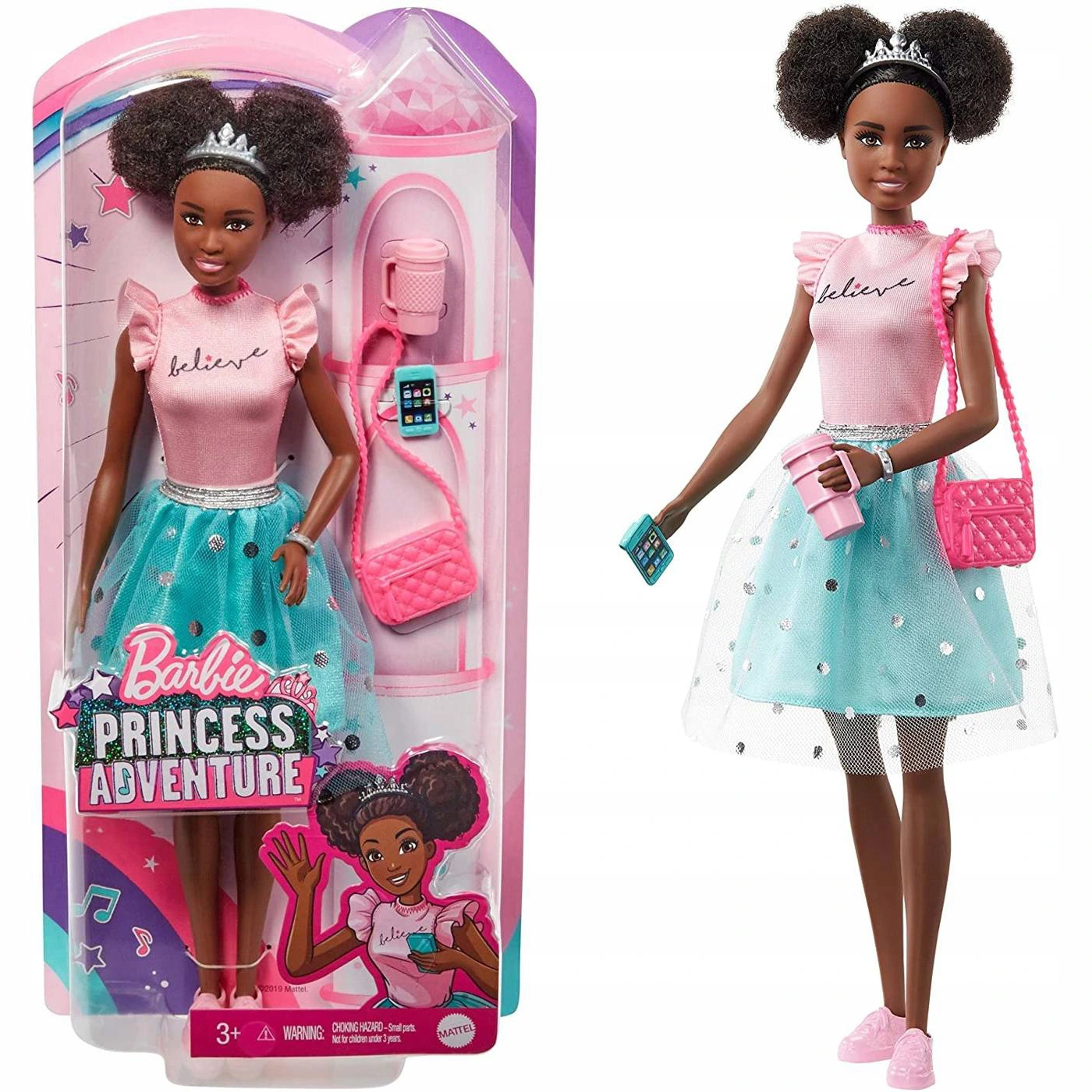 特別価格Barbie Princess Adventure Teresa Doll (11.5-inch Brunette) in Fashion and Accessories, with Smart Phone, Purse, Travel Mug and Tiara, 並行輸入 Barbie Princess Adventure Deluxe Princess Doll: Dog