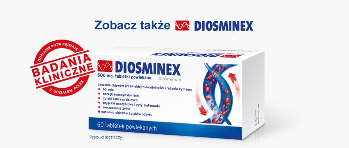 Diosminex 500mg 60 tabletek