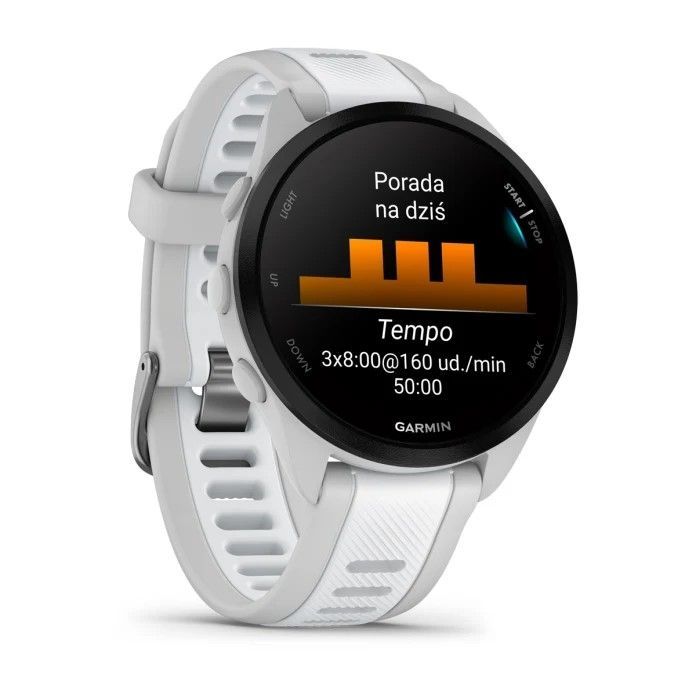 ☆美品☆GARMIN FORERUNNER 165 Garmin Forerunner 165 Music Mist Grey/Whitestone 010-02863-31