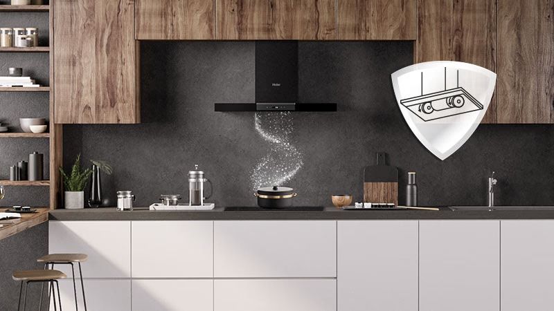haier Ciesz się zautomatyzowaną mocą okapu dzięki Preci
