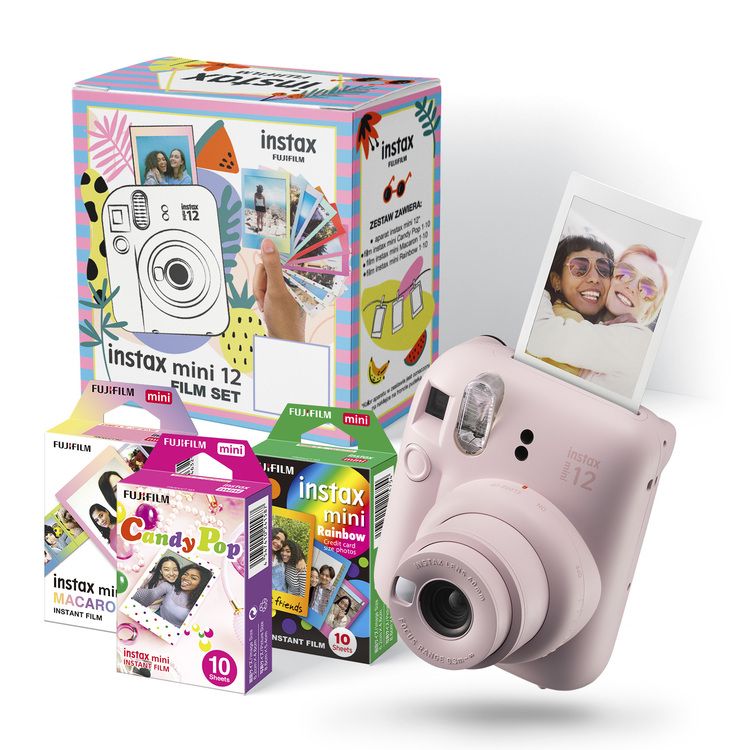 Instax Mini 12 Holiday Bundle - Pink