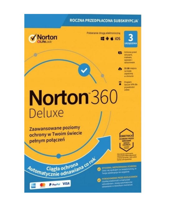 Norton 360 Deluxe 3PC / 1Rok