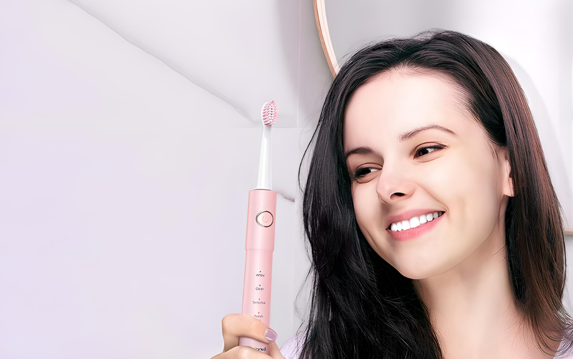 Szczoteczka elektryczna FairyWill FW-E11 + Końcówki Różowy 033765 ...