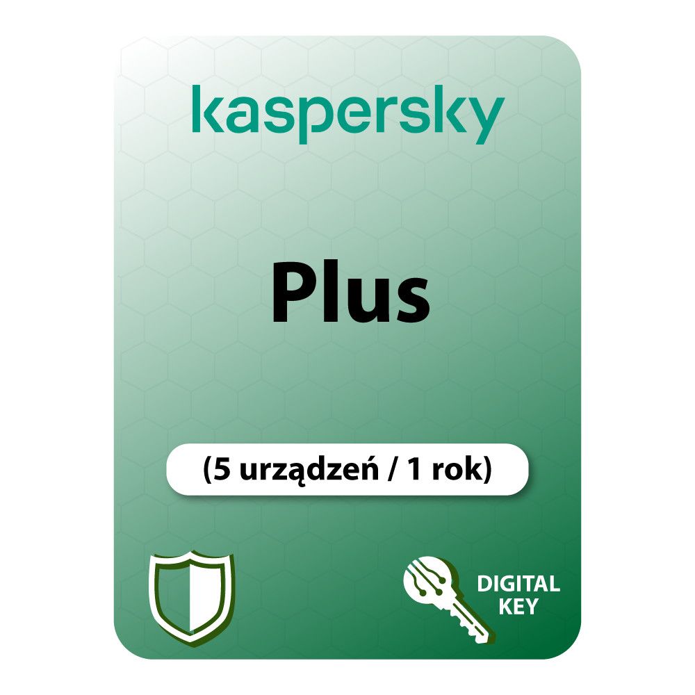 Kaspersky Plus (EU) (5 narzędzie / 1 rok) (Cyfrowy klucz licencyjny ...