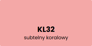 kontrastujący KL32 subtelny koralowy