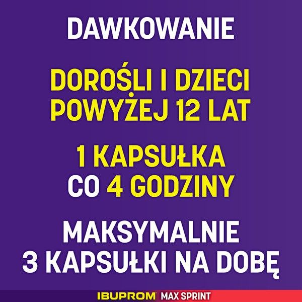 IBUPROM MAX SPRINT Dawkowanie - 2