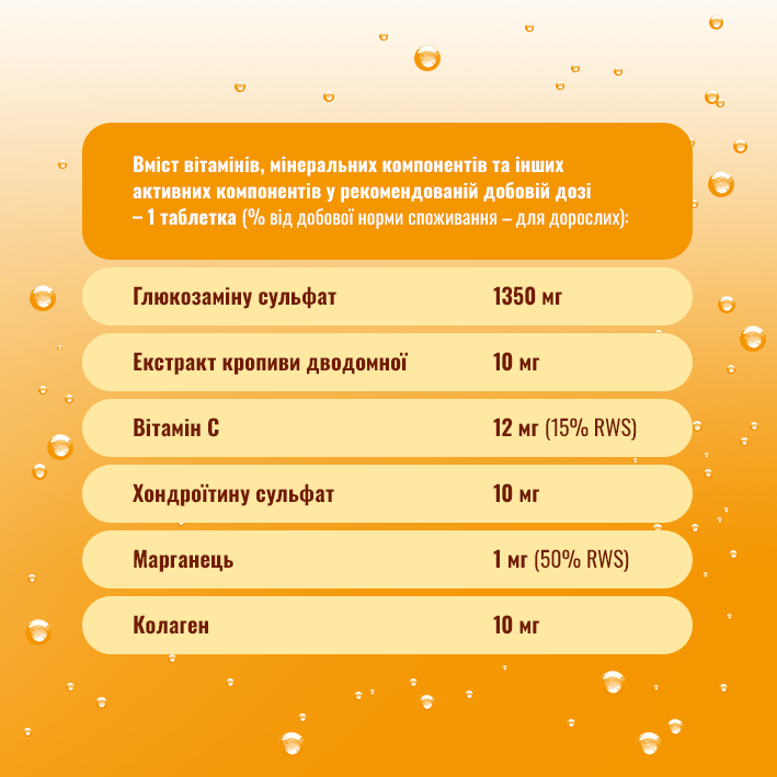MaxiFlex kompleks Glukozamina - skład 2