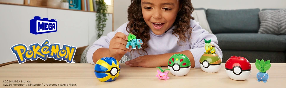  MEGA Klocki Pokémon Drużyna Typu Trawiastego
