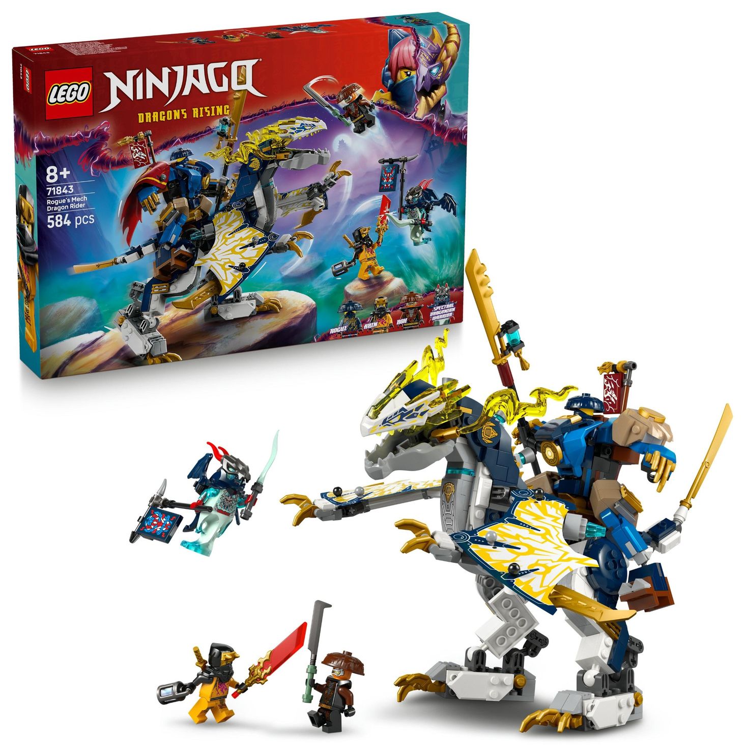 LEGO NINJAGO 71843 Mech smoczego jeźdźca Rogue'a - Ceny i opinie
