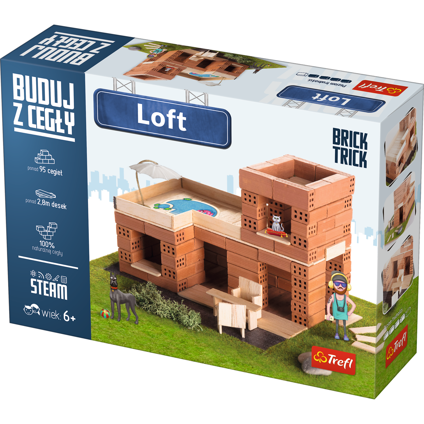 Trefl Brick Trick buduj z cegły Loft M 60872 - ceny i opinie