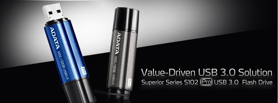 64GB AData DashDrive Elite S102 Pro USB3.0 Flash Drive titanio 