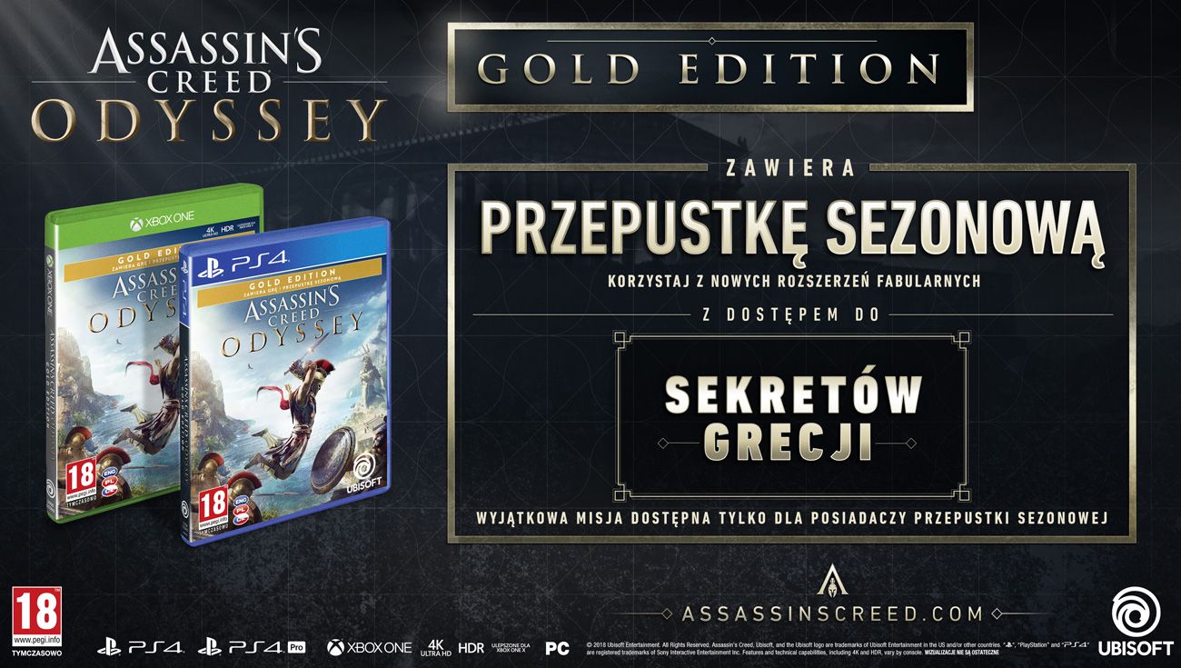 Assassin's Creed: Odyssey Gold Edition (Gra PS4) Ceny i opinie