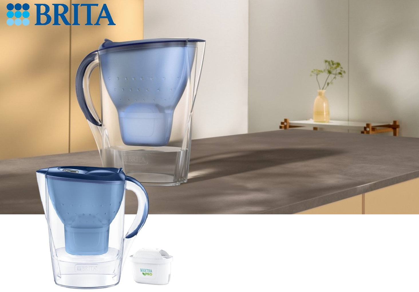 BRITA dzbanek Marella niebieski baner lifestyle 