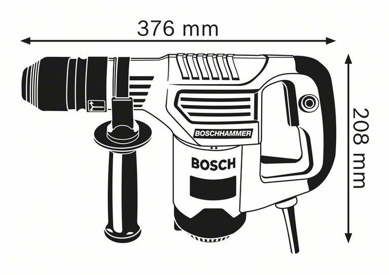 Bosch GSH 3 E Professional wymiary