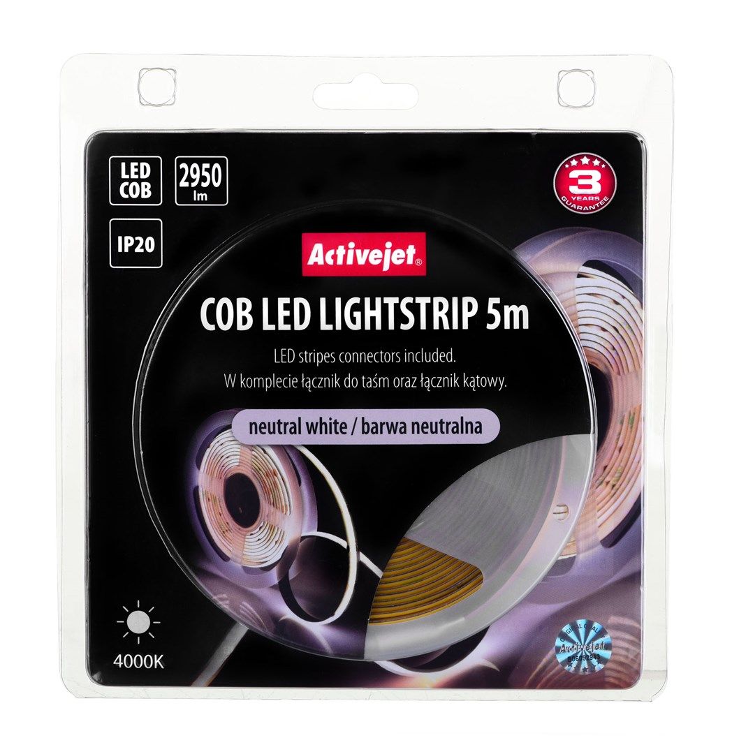 ActiveJet Taśma LED COB Biały Neutralny 5m AJECOB5MNEUT_2