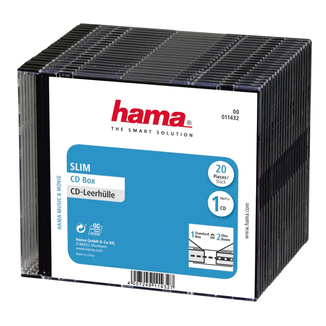 Hama Pudełko CD Slim 20szt (11432)