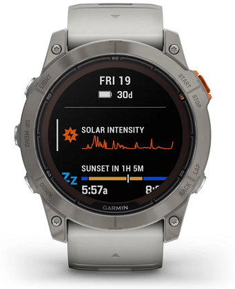 Garmin Fenix 7X Pro Sapphire Solar Tytan z paskiem Fog Gray
