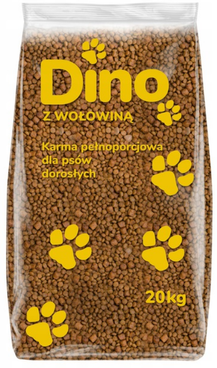 Favorit Dino Z Wołowiną Karma Dla Psów Dorosłych 20Kg