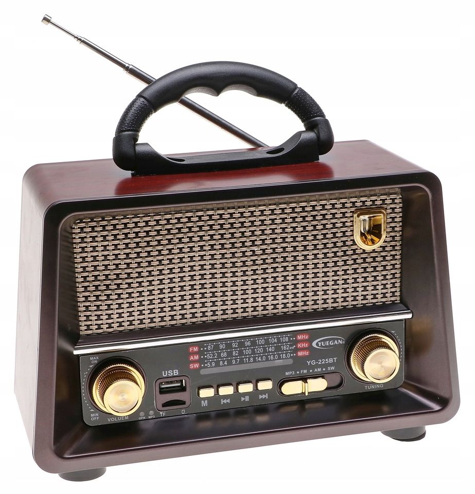 Radio Radio PRZENOŚNE RETRO GŁOŚNIK FM Bluetooth MP3 USB 1260