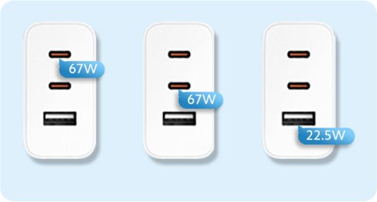 GaN Charger 2C1A 9