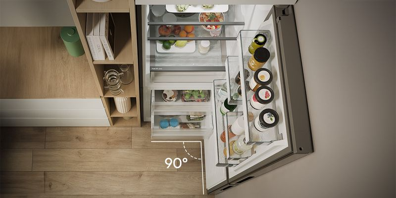 Candy otwierane pod kątem 90°C drzwi