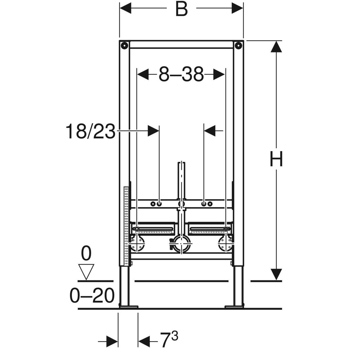 geberit rysunek techniczny