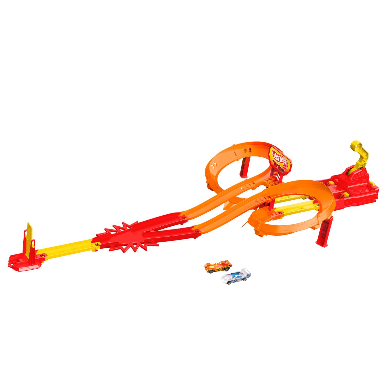 Hot Wheels The Hot Ones™ Rajdowa kraksa Tor wyścigowy Zestaw JFD11