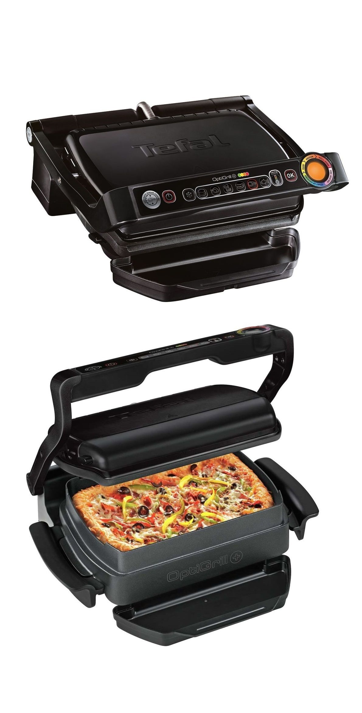 Grill TEFAL OPTIGRILL+ SNACKING&BAKING GC714834 - Opinie i ceny na Ceneo.pl
