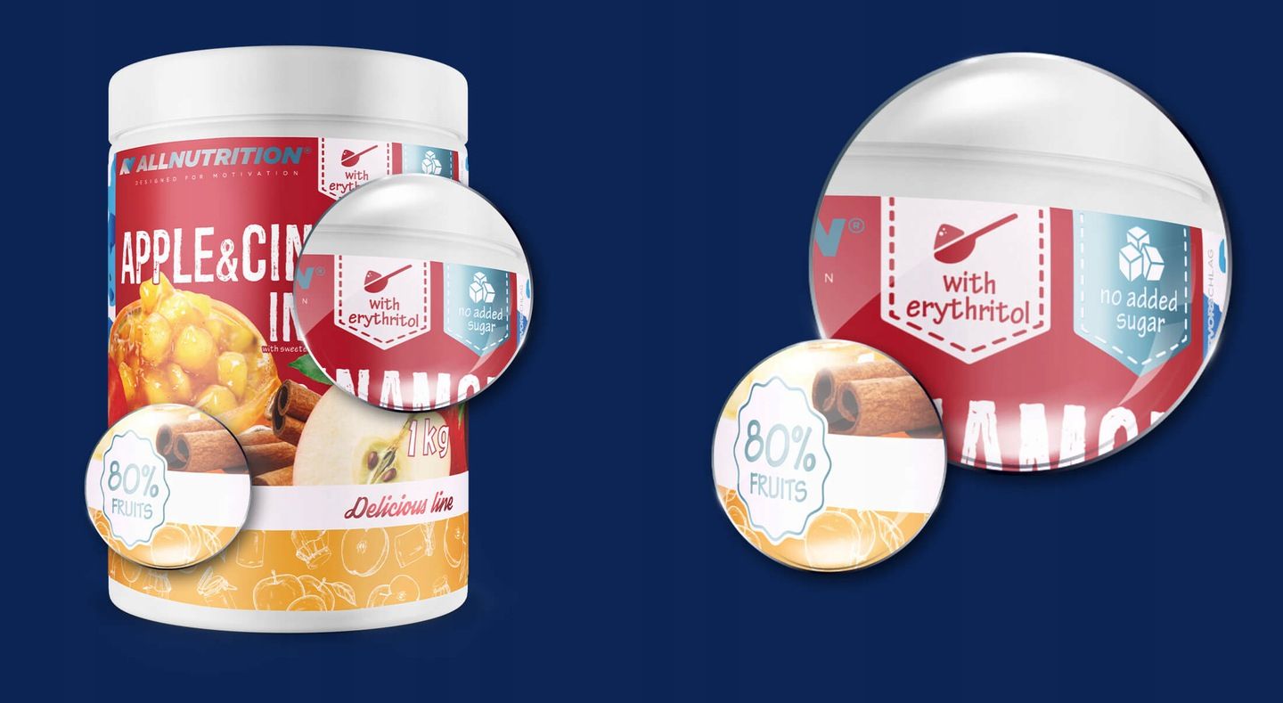 Allnutrition Apple & Cinnamon In Jelly 1000g Ceny i opinie Ceneo.pl