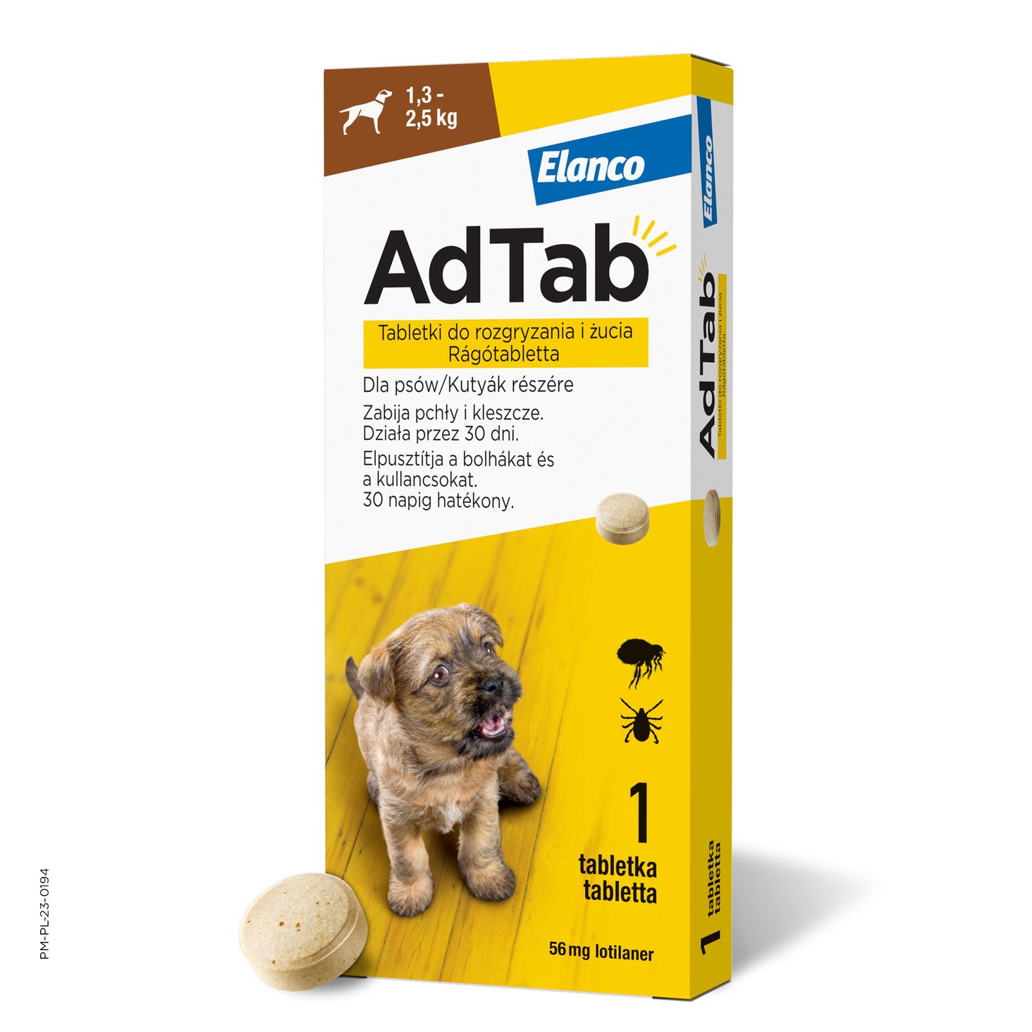 Ad tab promo chien