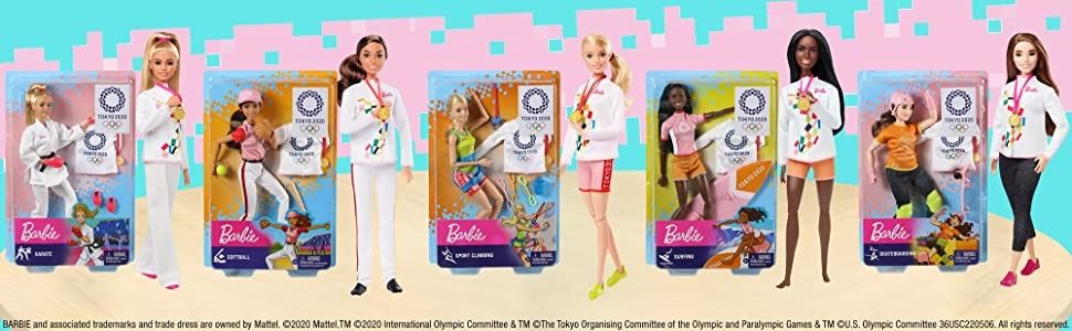 Barbie Olympic Games Tokyo 2020 Surfer Doll GJL76 *NEW*