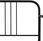 vidaXL Sofa Z Wysuwaną Ramą Łóżka Czarna Metalowa 90X200Cm - zdjęcie 10