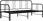 vidaXL Sofa Z Wysuwaną Ramą Łóżka Czarna Metalowa 90X200Cm - zdjęcie 2