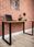 Howhomely Biurko Industrialne 140X60 Cm Blat Home Office  - zdjęcie 4