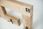 Emra Wood Design Wdc-23 Wieszak Ścienny Drewniany Lite Naturalny Dąb Olcha Od 45 Do 120cm - zdjęcie 3