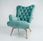 Emra Wood Design Fotel Uszak Chesterfield Mięta - zdjęcie 6