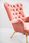Emra Wood Design Fotel Uszak Chesterfield Pudrowany Róż - zdjęcie 5