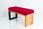 Emra Wood Design Ławka Pufa Pikowana Czerwony Guzik Tapicerowany Lpp-92 - zdjęcie 3
