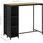 vidaXL Stolik Barowy Z Półką Czarny 120X60X110Cm Polirattan 313478 - zdjęcie 2