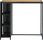 vidaXL Stolik Barowy Z Półką Czarny 120X60X110Cm Polirattan 313478 - zdjęcie 6
