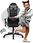 Fotel dla gracza Huzaro Ranger 6.0 Mesh Czarno Szary - zdjęcie 3