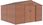 G21 Domek Ogrodowy Gah 1085 - 340 X 319 Cm Brązowy 63900575 - zdjęcie 2