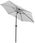 Parasol ogrodowy Parasol Ogrodowy 260Cm Składany Na Balkon Duży Szary - zdjęcie 2