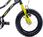 Rowerek 12'' Tiger Bike z pchaczem czarno-żółto-szary 640798 - zdjęcie 7
