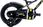 Rowerek 12'' Tiger Bike z pchaczem czarno-żółto-szary 640798 - zdjęcie 4